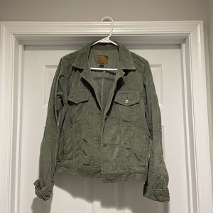 American Eagle Green Corduroy Jacket